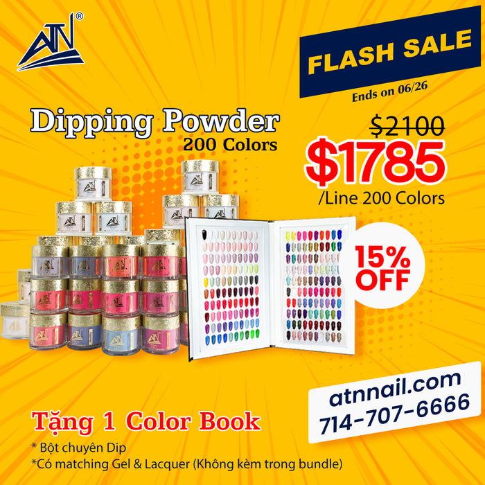 FLASH SALE !!! ATN DIPPING ONLY POWDER - 200 COLORS