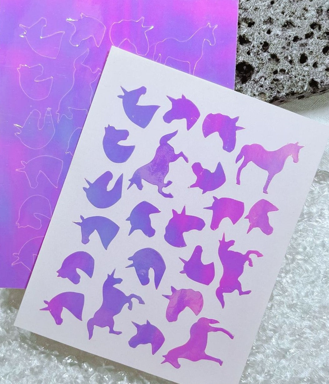 NHÃN DÁN - Sơn móng tay Airbrush Aurora - Bộ A | 4 miếng