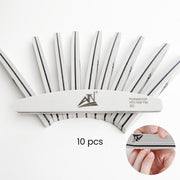 Nail File Buffer 80/100 - White Curve (10pcs/Pack)