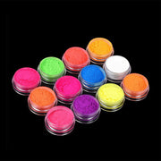 GLITTER - 12 NEON PIGMENT COLORS