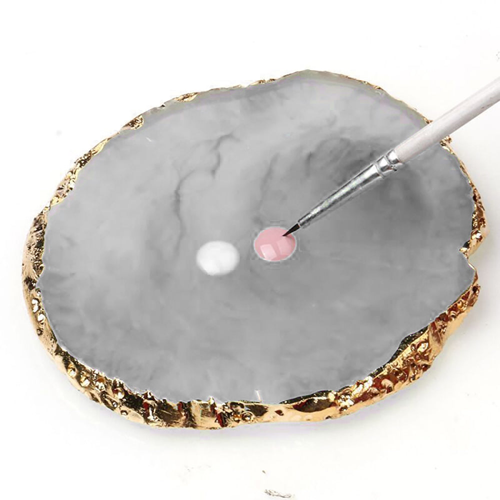 Leaf & Round Shapes Painting Plates