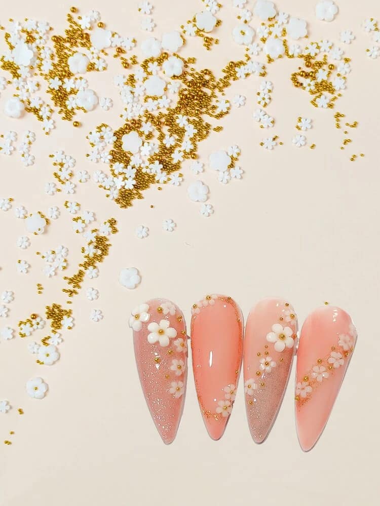 Flower Shaped Nail Art Decoration