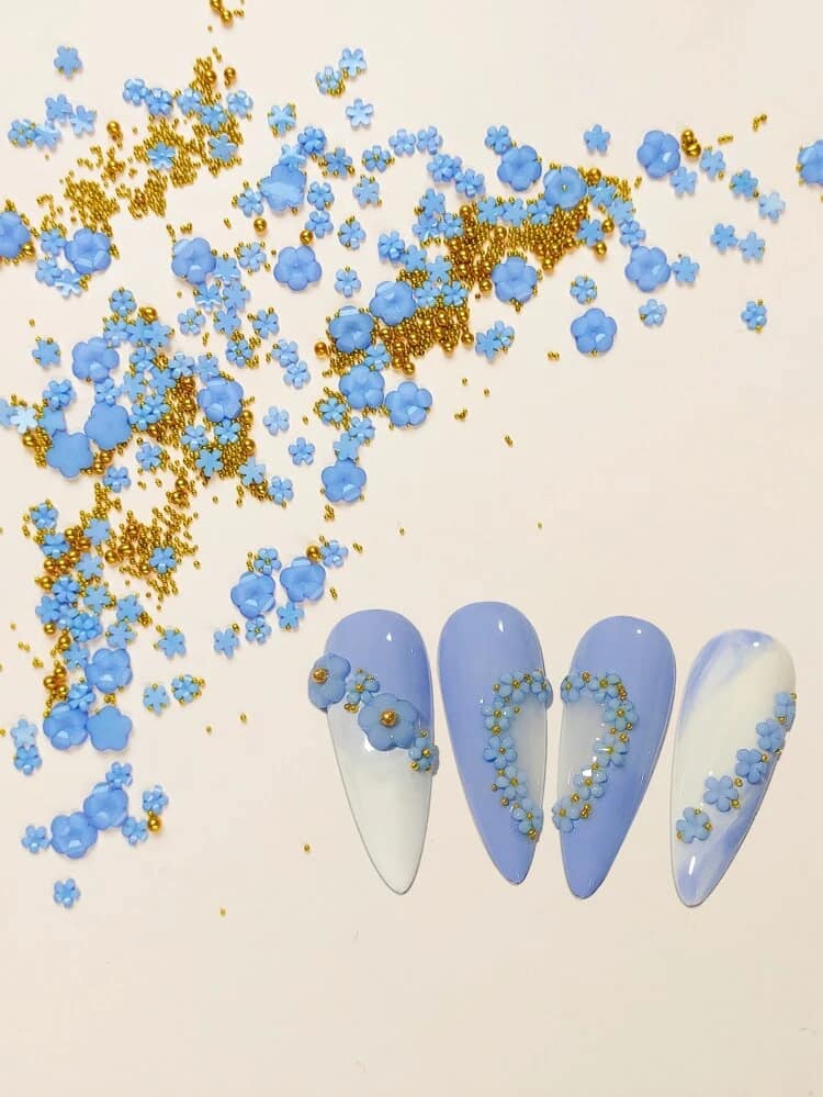 Flower Shaped Nail Art Decoration