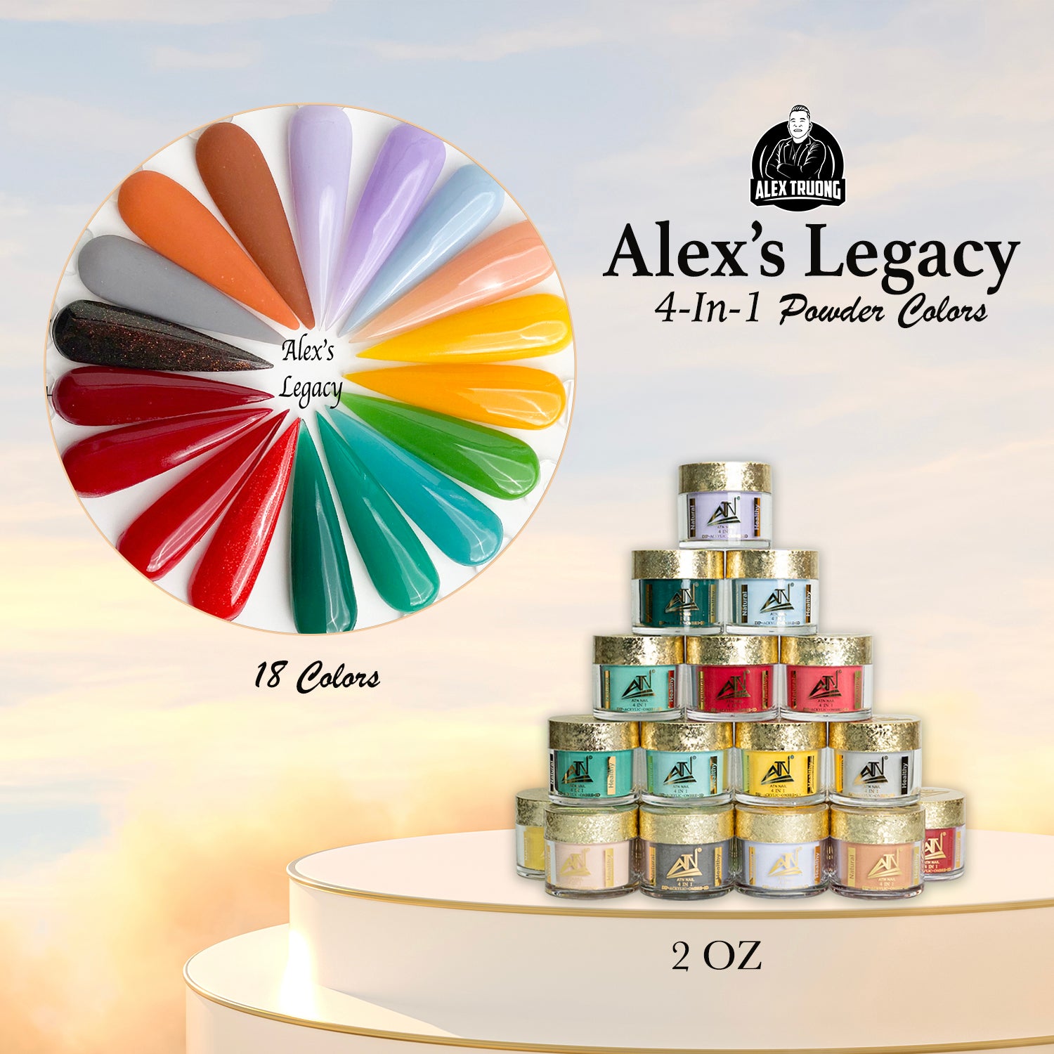 Alex’s Legacy Acrylic Powder - Set AS 18 Colors