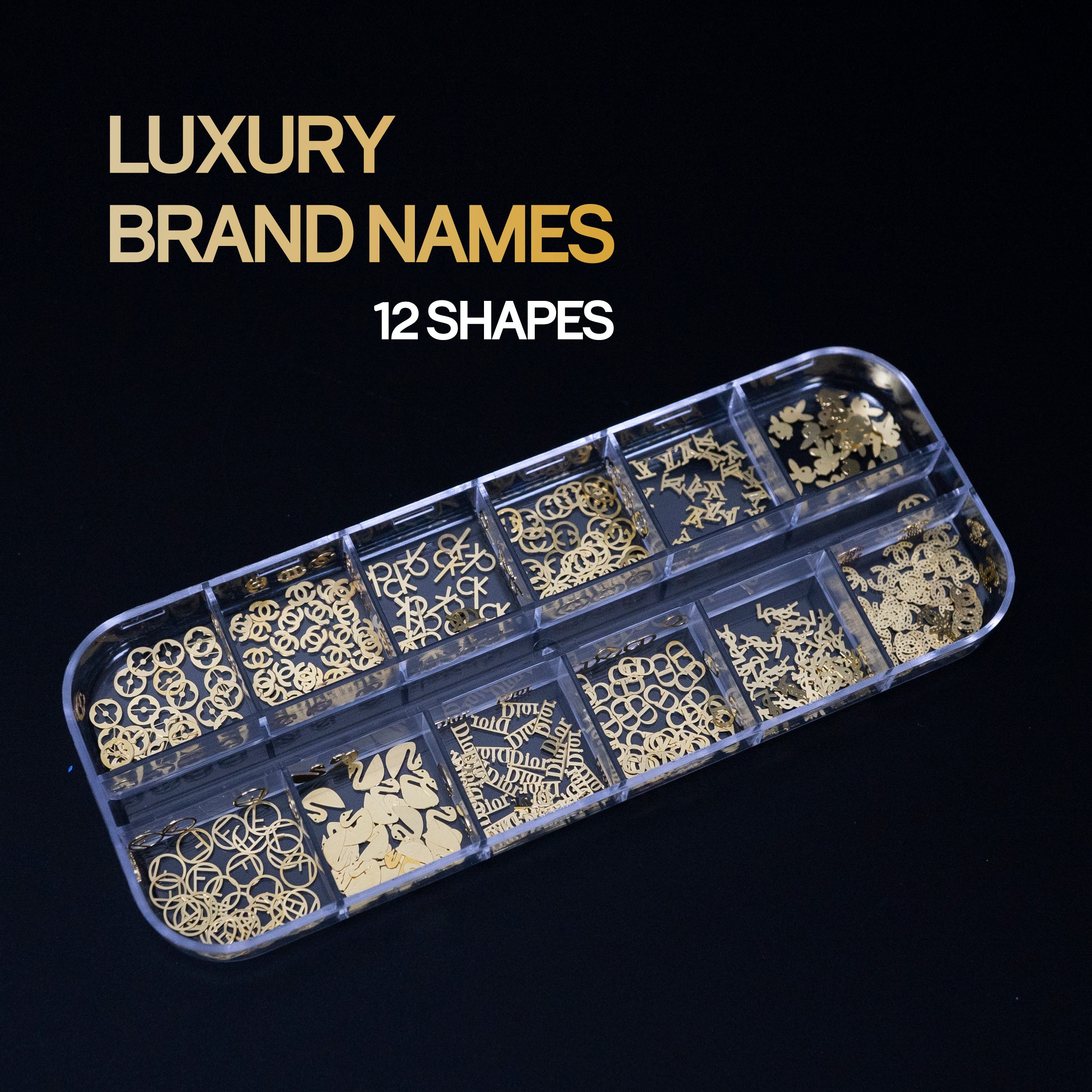 SEQUINS - LUXURY BRAND NAME_Chanel, LV, Playboy, Swarovski, Playboy, CK, Dior