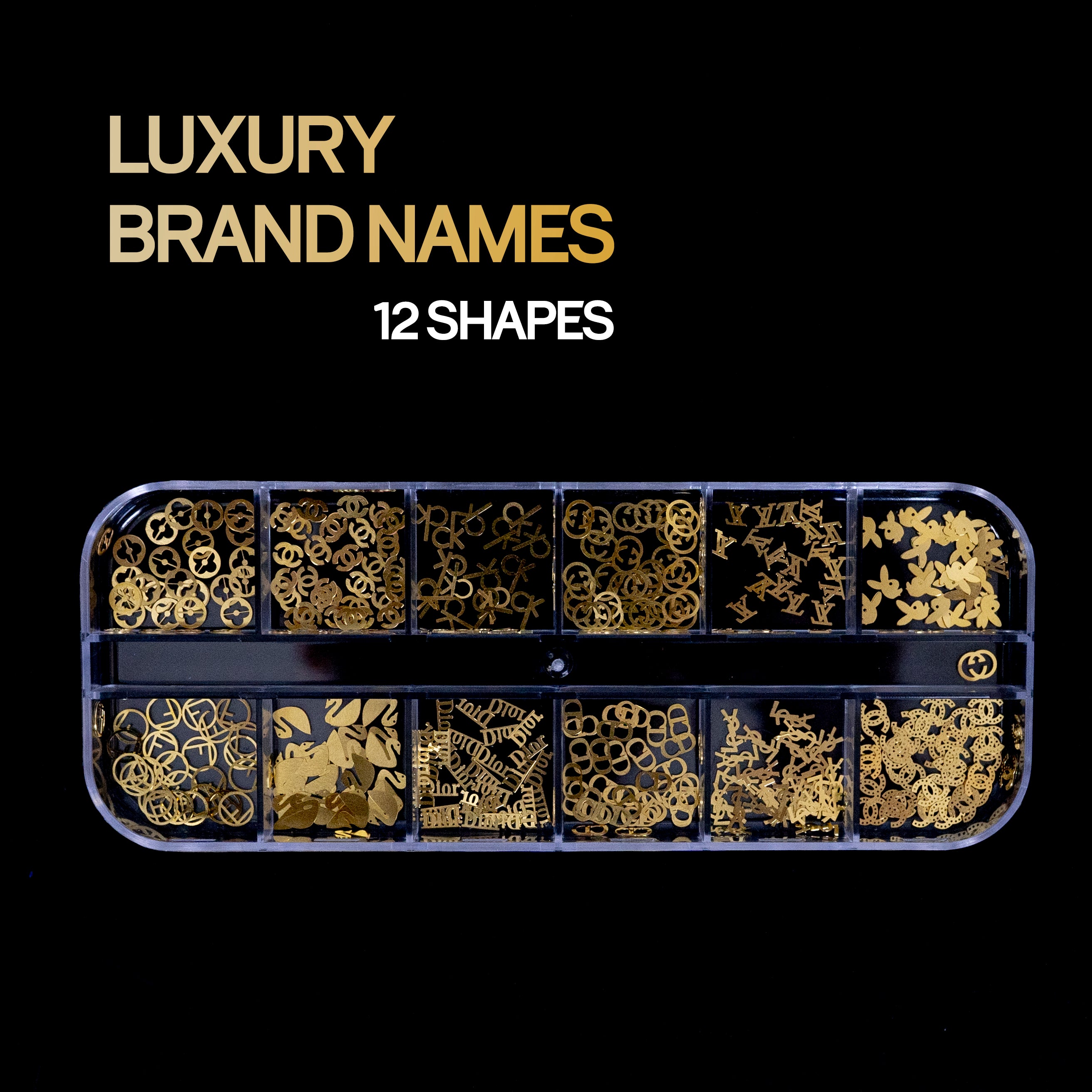 SEQUINS - LUXURY BRAND NAME_Chanel, LV, Playboy, Swarovski, Playboy, CK, Dior