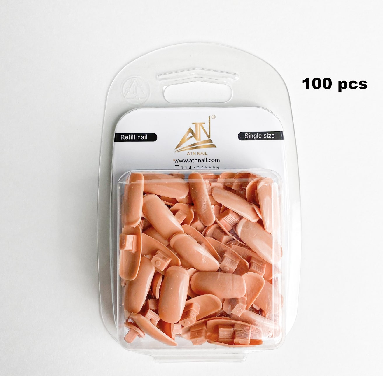 Nail Practice Hand Clamp Tips, 100pcs
