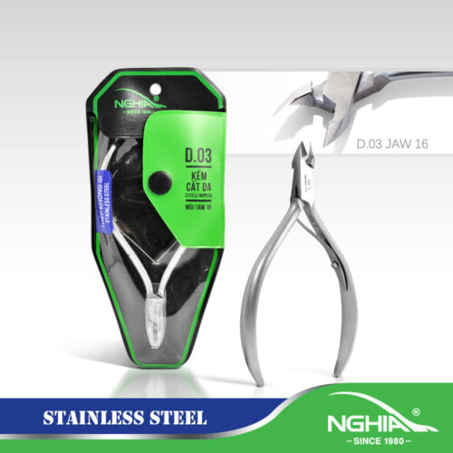 KEM NGHIA - D-03 - JAW 14/16 Stainless Steel Cuticle Nipper