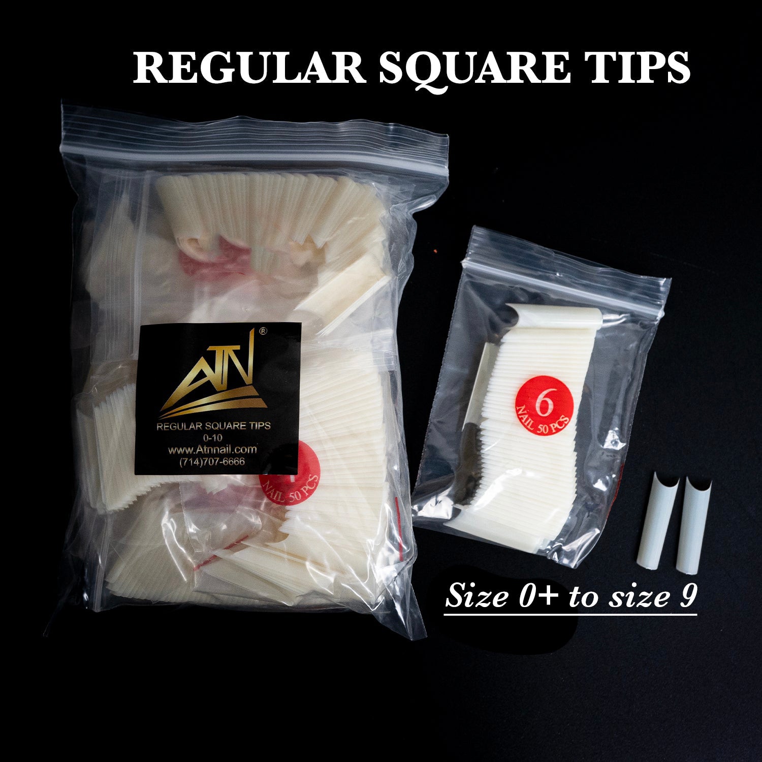 Regular Square Tips (0-10)