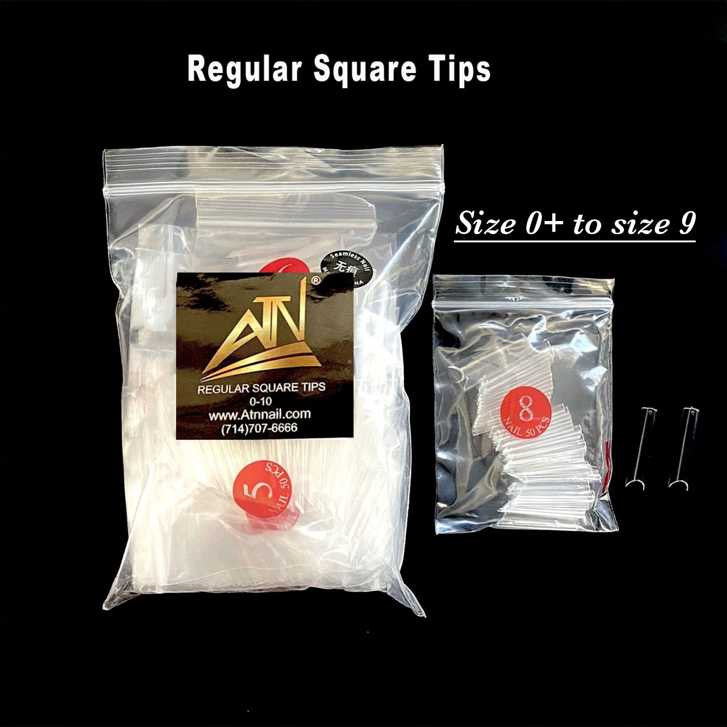 Regular Square Tips (0-10)