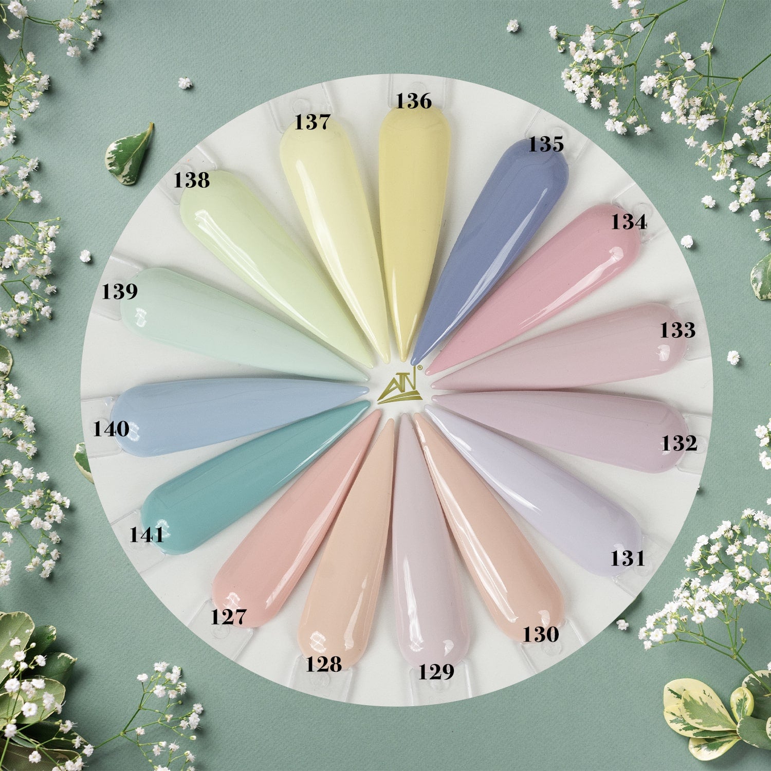 PASTEL COLLECTION 15 COLORS – Matching Trio 3 IN 1 ( From #127 -> #141 in 200 colors )