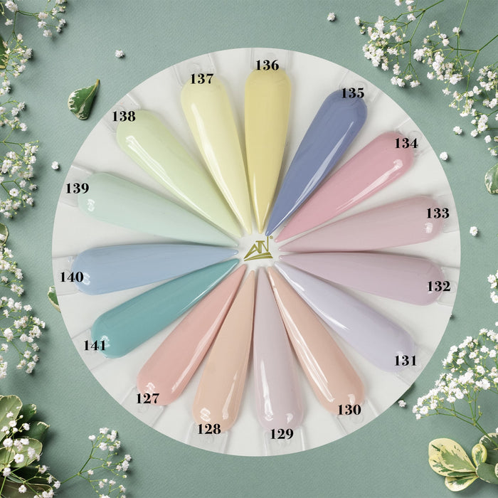 PASTEL COLLECTION 15 COLORS – Matching 3 IN 1 ( From #127 -> #141 in 200 colors )