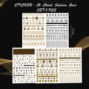 STICKER - LV, Chanel, Supreme, Gucci | SET 5 PCS