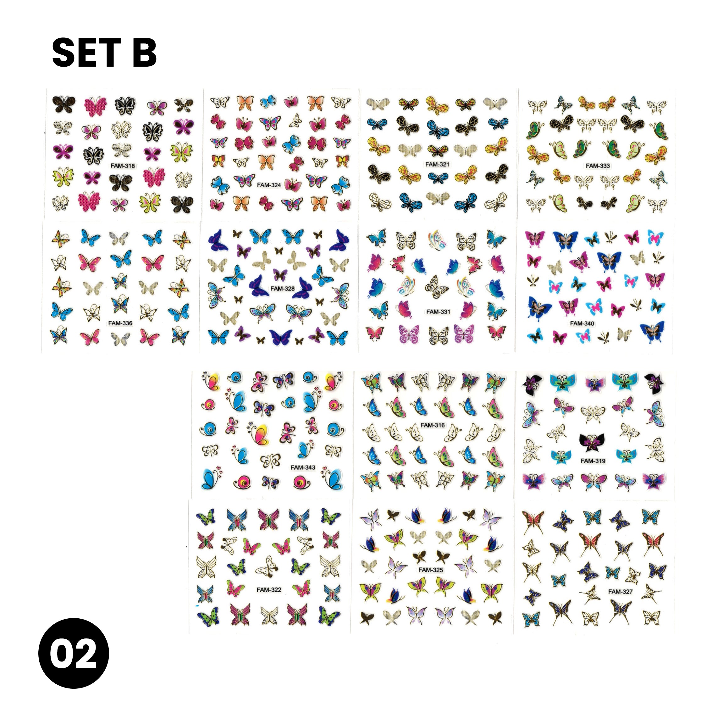 STICKER - 3D MULTIPLE DESIGN | SET 30 PCS