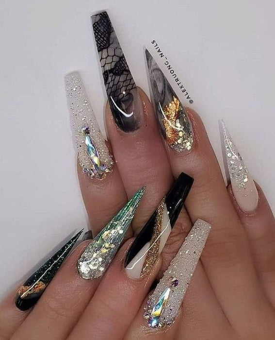 Nail Design Idea Inspired by Lace - AllDayChic