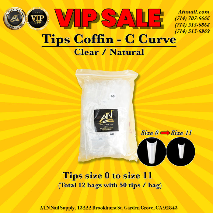 TIPS (C) CURVE -XXXL COFFIN (0-11) (BAG)