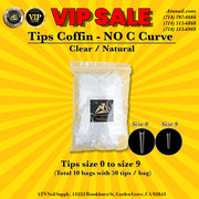 XXXL Coffin No C Tips (0–9)