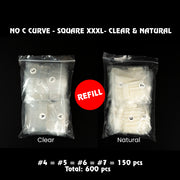 MÓNG NỐI KHÔNG CẦN REFILL - DÁNG VUÔNG CỠ LỚN
